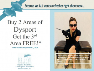 Buy 2 Areas of Dysport get the 3rd FREE!