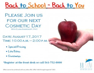 Back to School Cosmetic Event
