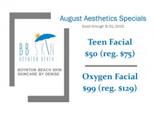 Aesthetics Specials for August